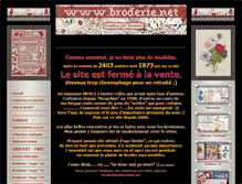Tablet Screenshot of broderie.net